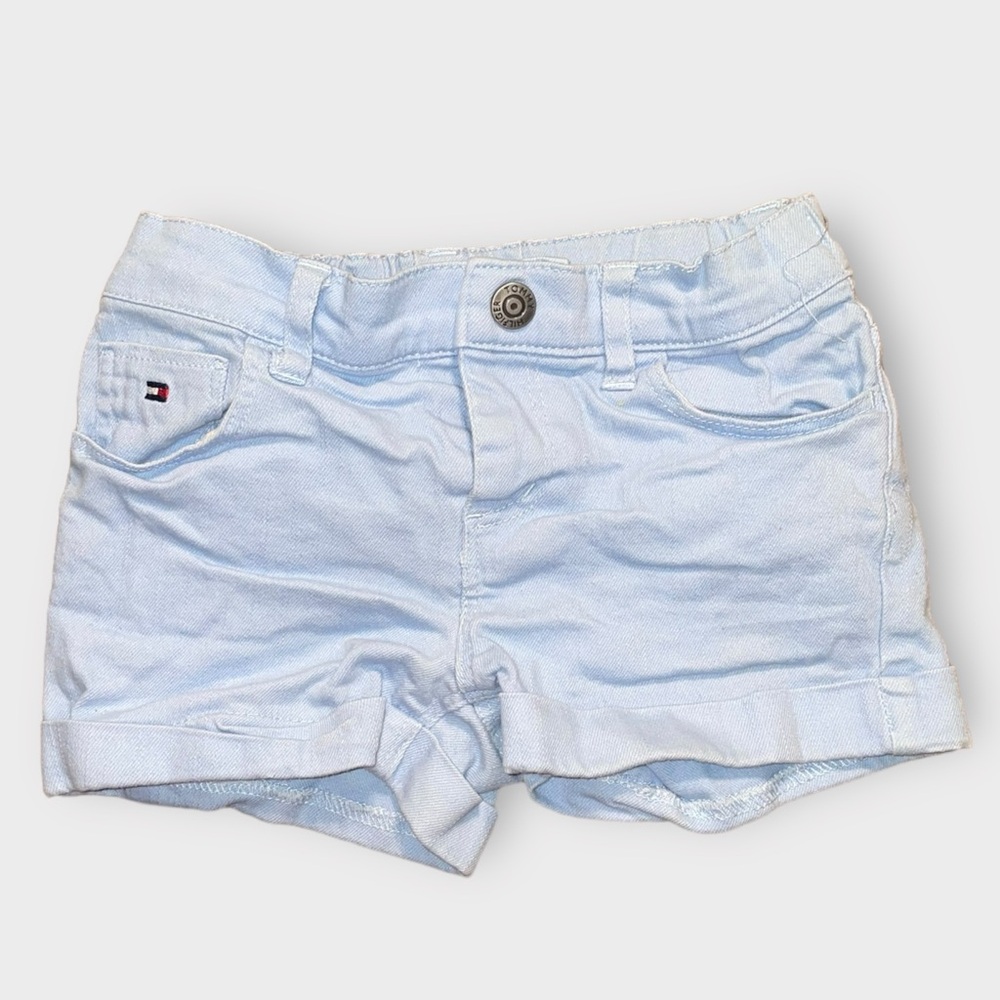 Tommy Hilfiger Girls’ Lt Blue Denim Shorts (4T)